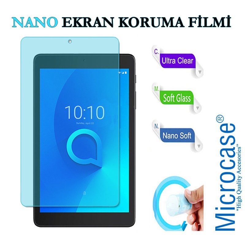Microcase Alcatel 3T 8 inch Nano Esnek Ekran Koruma Filmi