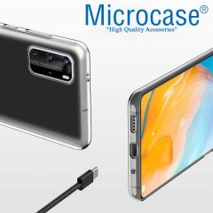Microcase Huawei P40 Pro 0.2 mm Ultra İnce Soft Silikon Kılıf - Şeffaf