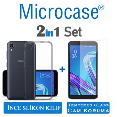 Microcase Asus Live (L1) ZA550KL İnce0.2mm Soft Silikon Kılıf+CAM