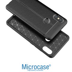 Microcase Xiaomi Redmi Note 5 Leather Tpu Silikon Kılıf + CAM