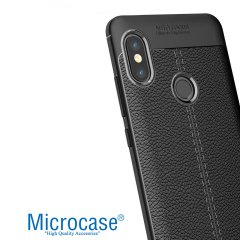 Microcase Xiaomi Redmi Note 5 Leather Tpu Silikon Kılıf + CAM