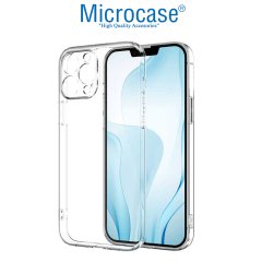 Microcase iPhone 13 Pro 0.2 mm Ultra İnce Soft Silikon Kılıf - Şeffaf