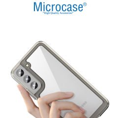 Microcase Samsung Galaxy S23 Shield Serisi Darbeye Dayanıklı Köşe Korumalı Yarı Esnek Plastik TPU Kılıf - AL8100