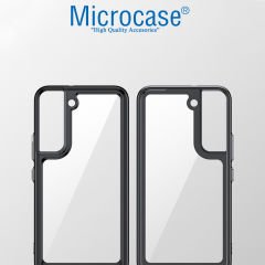 Microcase Samsung Galaxy S23 Shield Serisi Darbeye Dayanıklı Köşe Korumalı Yarı Esnek Plastik TPU Kılıf - AL8100