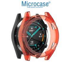 Microcase Huawei Watch GT2 42 mm Önü Açık Silikon Kılıf - Şeker Pembe