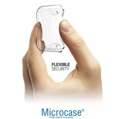 Microcase Apple Watch SE 40 mm Önü Kapalı Silikon Kılıf - Şeffaf