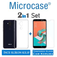 Microcase ZenFone 5 Lite ZC600KL İnce0.2mm Soft Silikon Kılıf+CAM
