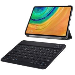 Microcase Huawei MatePad Pro 10.8 inch Tablet 2in1 Set Delüx Leather Standlı Kılıf + Bluetooth Klavye - AL8108