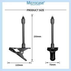 Microcase Kıskaç Tutacaklı 1/4 Vida Girişli Esnek Web Kamera Bebek Kamerası Tutucu - AL5013