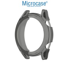 Microcase Huawei Watch GT2 46 mm Önü Açık Silikon Kılıf - Füme