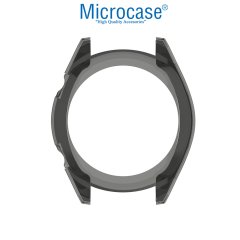 Microcase Huawei Watch GT2 46 mm Önü Açık Silikon Kılıf - Füme