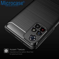 Microcase Xiaomi Redmi Note 11T Brushed Silikon Kılıf - Siyah