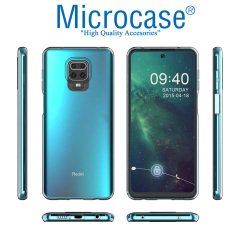 Microcase Xiaomi Redmi Note 9S - Redmi Note 9 Pro - Redmi Note 9 Pro Max 0.2 mm Ultra İnce Soft Silikon Kılıf - Şeffaf