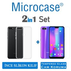 Microcase Huawei Honor 9i-10 Lite İnce0.2mmSoft Silikon Kılıf+CAM