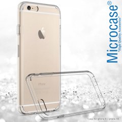 Microcase iPhone 6 - 6s İnce Silikon Kılıf + 3D Curved Cam Beyaz