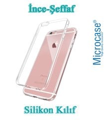 Microcase iPhone 6 - 6s İnce Silikon Kılıf + 3D Curved Cam Beyaz