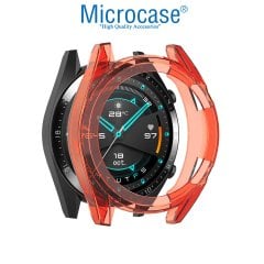 Microcase Huawei Watch GT2 46 mm Önü Açık Silikon Kılıf - Şeker Pembe