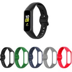 Microcase Samsung Galaxy Watch Fit 2 için Koruma Silikonlu Kayış - KY36