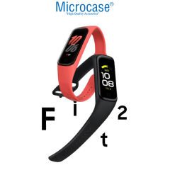 Microcase Samsung Galaxy Watch Fit 2 için Koruma Silikonlu Kayış - KY36