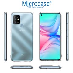 Microcase Infinix Hot 10 0.2 mm Ultra İnce Soft Silikon Kılıf - Şeffaf