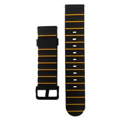 Microcase Haylou LS12 (RS4) 22 mm Akıllı Saatler için Çizgi Desenli Silikon Kordon Kayış-KY69