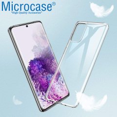 Microcase Samsung Galaxy S20 0.2 mm Ultra İnce Soft Silikon Kılıf - Şeffaf