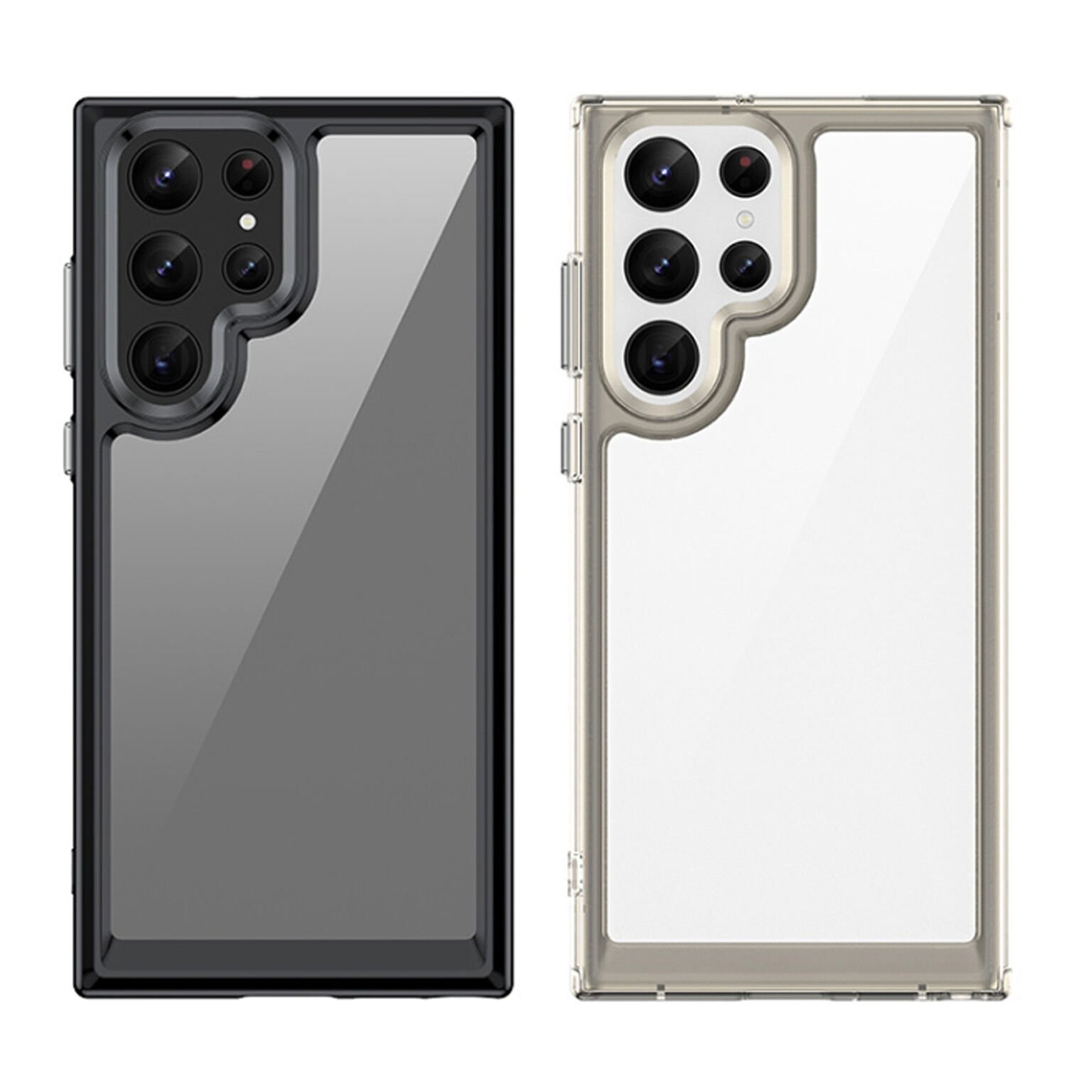 Microcase Samsung Galaxy S23 Ultra Shield Serisi Darbeye Dayanıklı Köşe Korumalı Yarı Esnek Plastik TPU Kılıf - AL8100