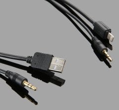 iPhone İçin Range Rover BMW Mini 3.5mm Aux ve Şarj Araç Kiti