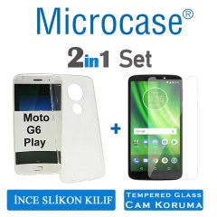Microcase Motorola Moto G6 Play İnce 0.2mm Soft Silikon Kılıf+CAM