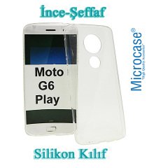 Microcase Motorola Moto G6 Play İnce 0.2mm Soft Silikon Kılıf+CAM