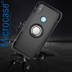Xiaomi Redmi 6 Pro Yüzük Standlı Armor Kılıf + Araç Tutucu