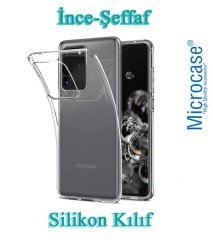 Microcase Samsung Galaxy S20 Ultra 0.2 mm Ultra İnce Soft Silikon Kılıf - Şeffaf