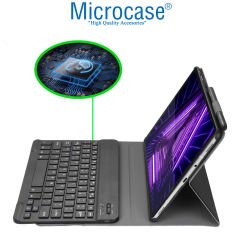 Microcase Lenovo Tab M10 TB-X306F 10.1 Tablet Bluetooth Klavyeli Standlı Kılıf - BKK1