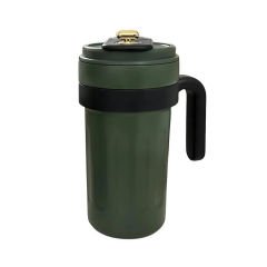 Microcase 304 Paslanmaz Çelik 700 Ml Kulplu Derece Göstergeli Termos Bardak Mug - AL5023