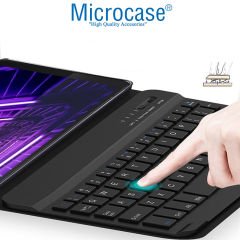 Microcase Lenovo Tab M10 TB-X306F 10.1 Tablet Bluetooth Klavyeli Standlı Kılıf - BKK1