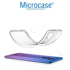 MicrocaseXiaomi Redmi 9 0.2 mm İnce Soft Silikon Kılıf - Şeffaf + Tempered Glass Cam Koruma