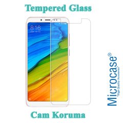 Microcase Xiaomi Redmi Note 5 Tempered Glass Cam Ekran Koruma