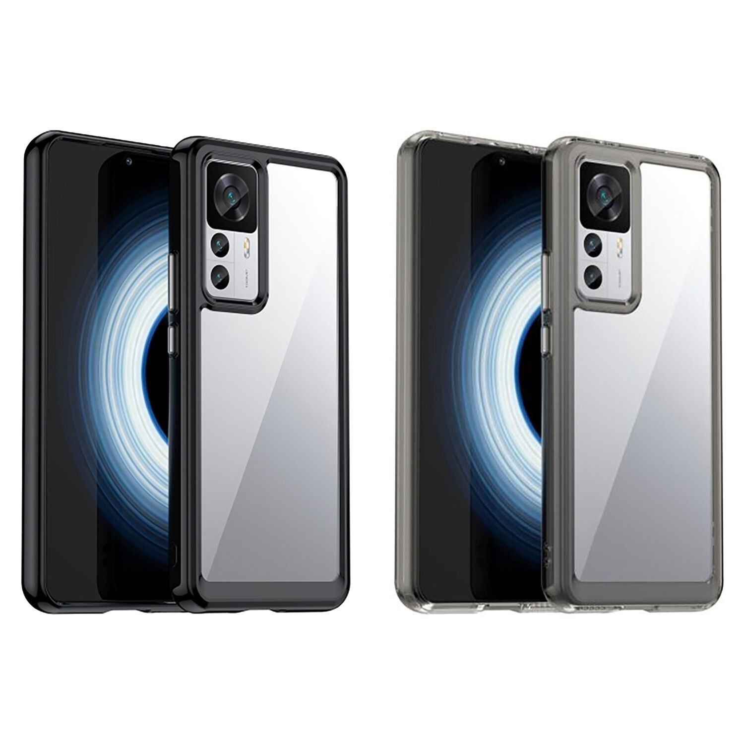 Microcase Xiaomi Redmi K50 Ultra/Xiaomi 12T/12T Pro Shield Serisi Darbeye Dayanıklı Köşe Korumalı Yarı Esnek Plastik TPU Kılıf - AL8100