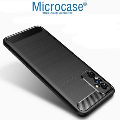 Microcase Samsung Galaxy M52 5G Brushed Silikon Kılıf - Siyah