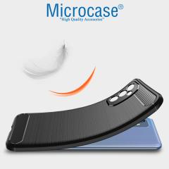 Microcase Samsung Galaxy M52 5G Brushed Silikon Kılıf - Siyah