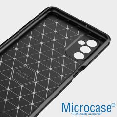 Microcase Samsung Galaxy M52 5G Brushed Silikon Kılıf - Siyah