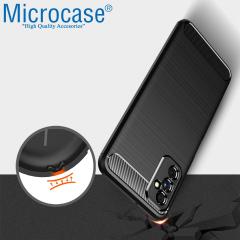 Microcase Samsung Galaxy M52 5G Brushed Silikon Kılıf - Siyah