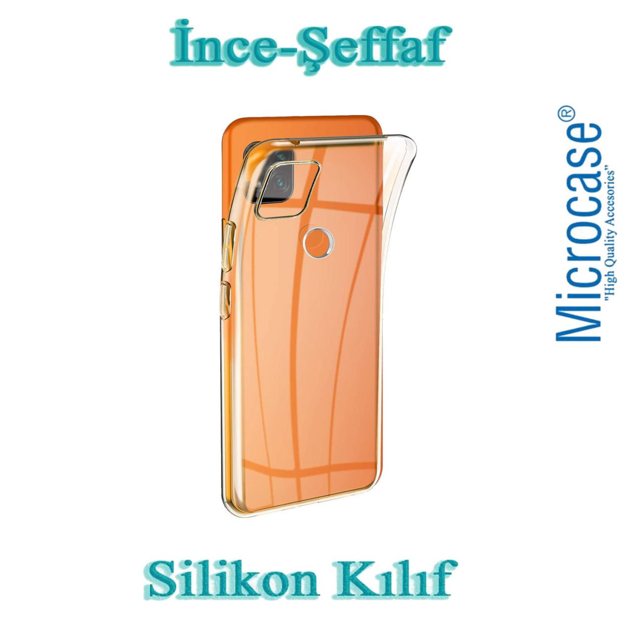 Microcase Xiaomi Redmi 9 Activ 0.2 mm Ultra İnce Soft Silikon Kılıf - Şeffaf