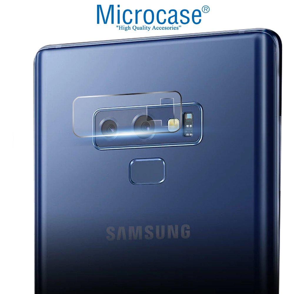 Microcase Samsung Galaxy Note 9 Arka Kamera Nano Glass TPU Koruma
