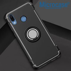 Xiaomi Redmi Note 5 Pro Yüzük Standlı Armor Kılıf + Manyetik Araç Tutucu