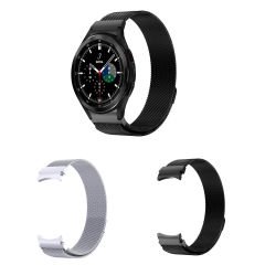 Microcase Samsung Galaxy Watch 4 40 mm / 44 mm için Mıknatıslı Metal Kordon Kayış - KY37