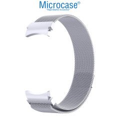 Microcase Samsung Galaxy Watch 4 40 mm / 44 mm için Mıknatıslı Metal Kordon Kayış - KY37