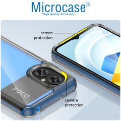 Microcase Xiaomi Redmi Note 11R / Poco M4 5G Shield Serisi Darbeye Dayanıklı Köşe Korumalı Yarı Esnek Plastik TPU Kılıf - AL8100