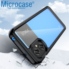 Microcase Xiaomi Redmi Note 11R / Poco M4 5G Shield Serisi Darbeye Dayanıklı Köşe Korumalı Yarı Esnek Plastik TPU Kılıf - AL8100