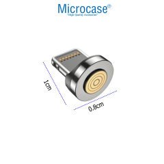 Microcase 7 Pin Yuvalı  Manyetik  Şarj Kablo Başlığı Lightning  Uç-AL4769